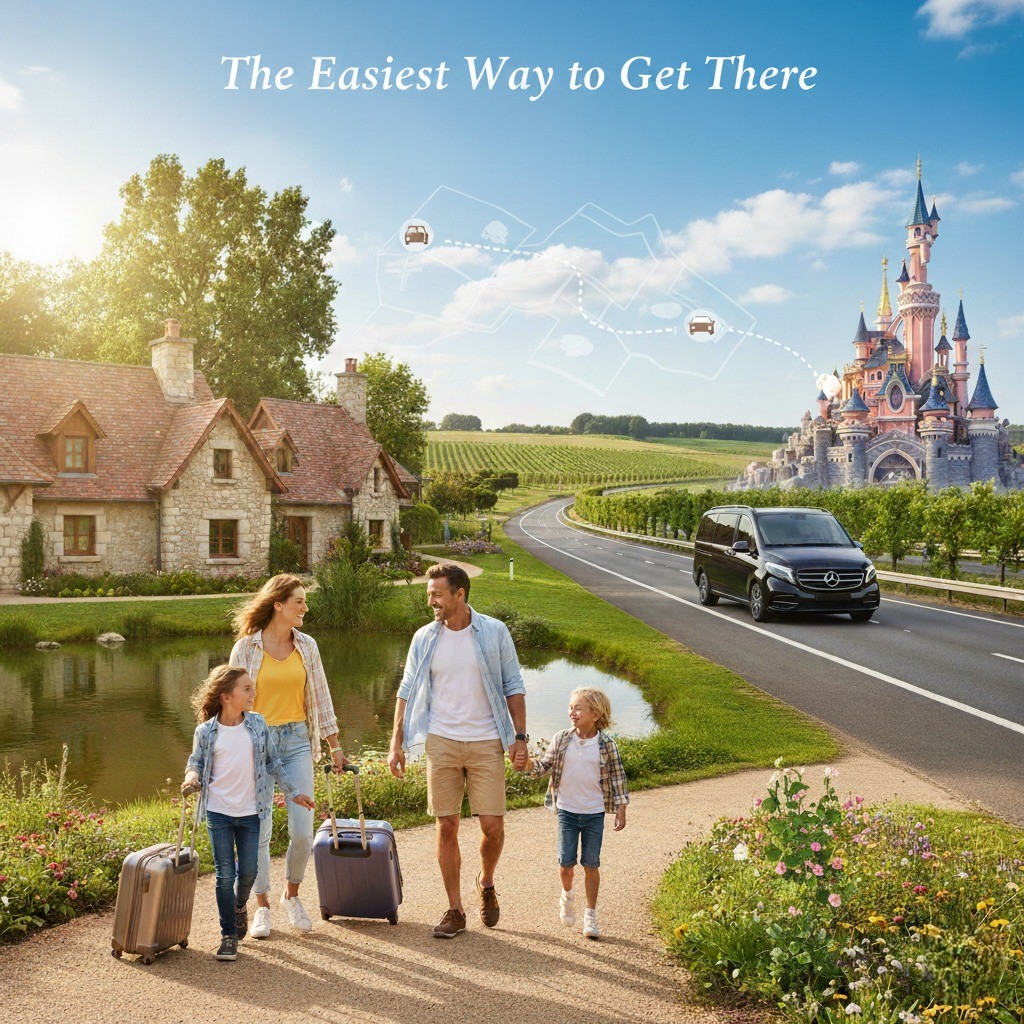 Piyo Cab private transfer Paris to Disneyland